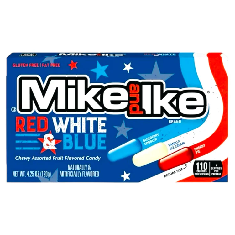 Mike and Ike Red & White & blue 120g