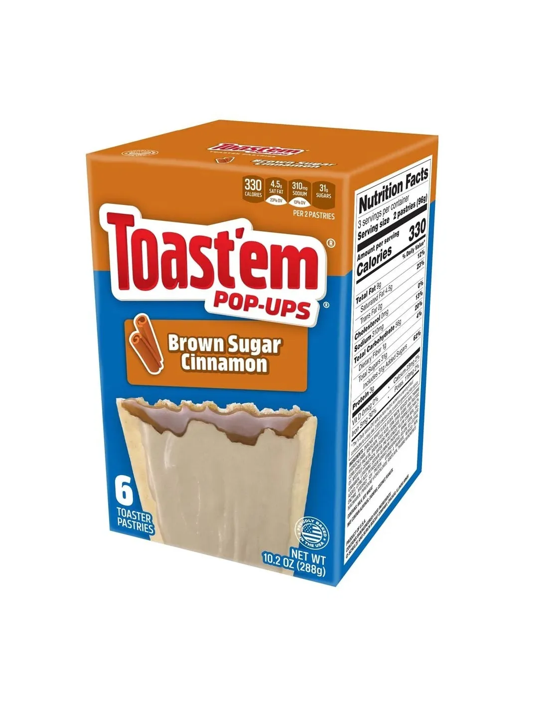 Toastem Frosted Brown Sugar Cinnamon 288g